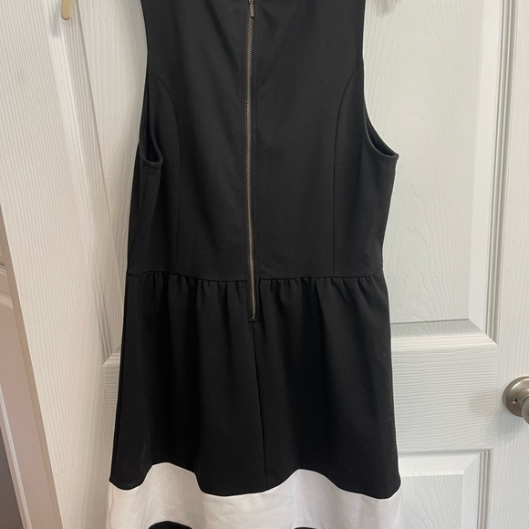 41 Hawthorne Stitch Fix A Line Shift Dress Career Color Block Black White Sz L - Picture 4 of 5